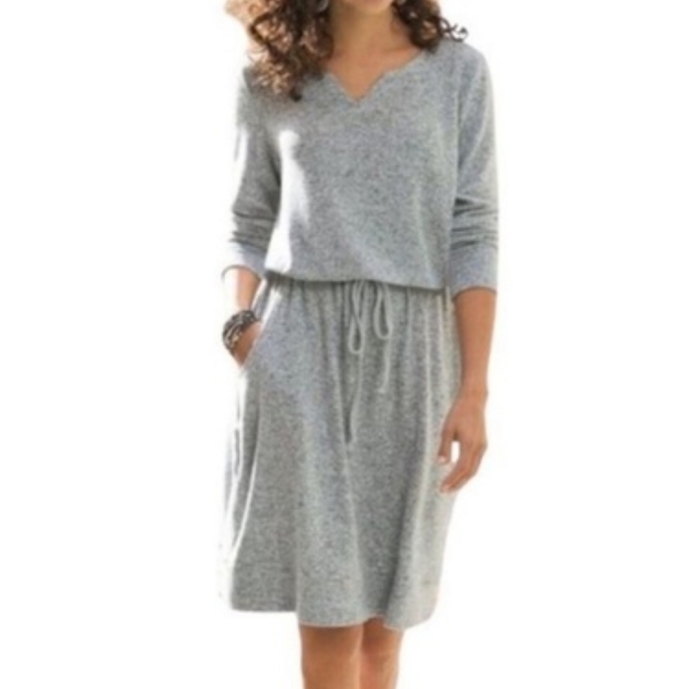 Soft Surroundings Easy‎ Living Dress Size S Oversized Drawstring Waist Pockets